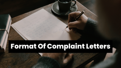 Format Of Complaint Letters