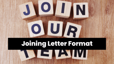 Joining Letter Format