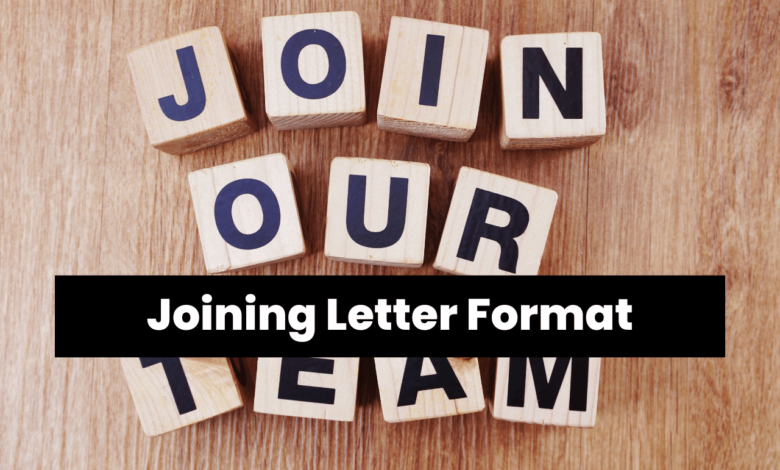 Joining Letter Format